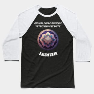 Jainism, Ahimsa Non Violence is the Highest Duty Baseball T-Shirt